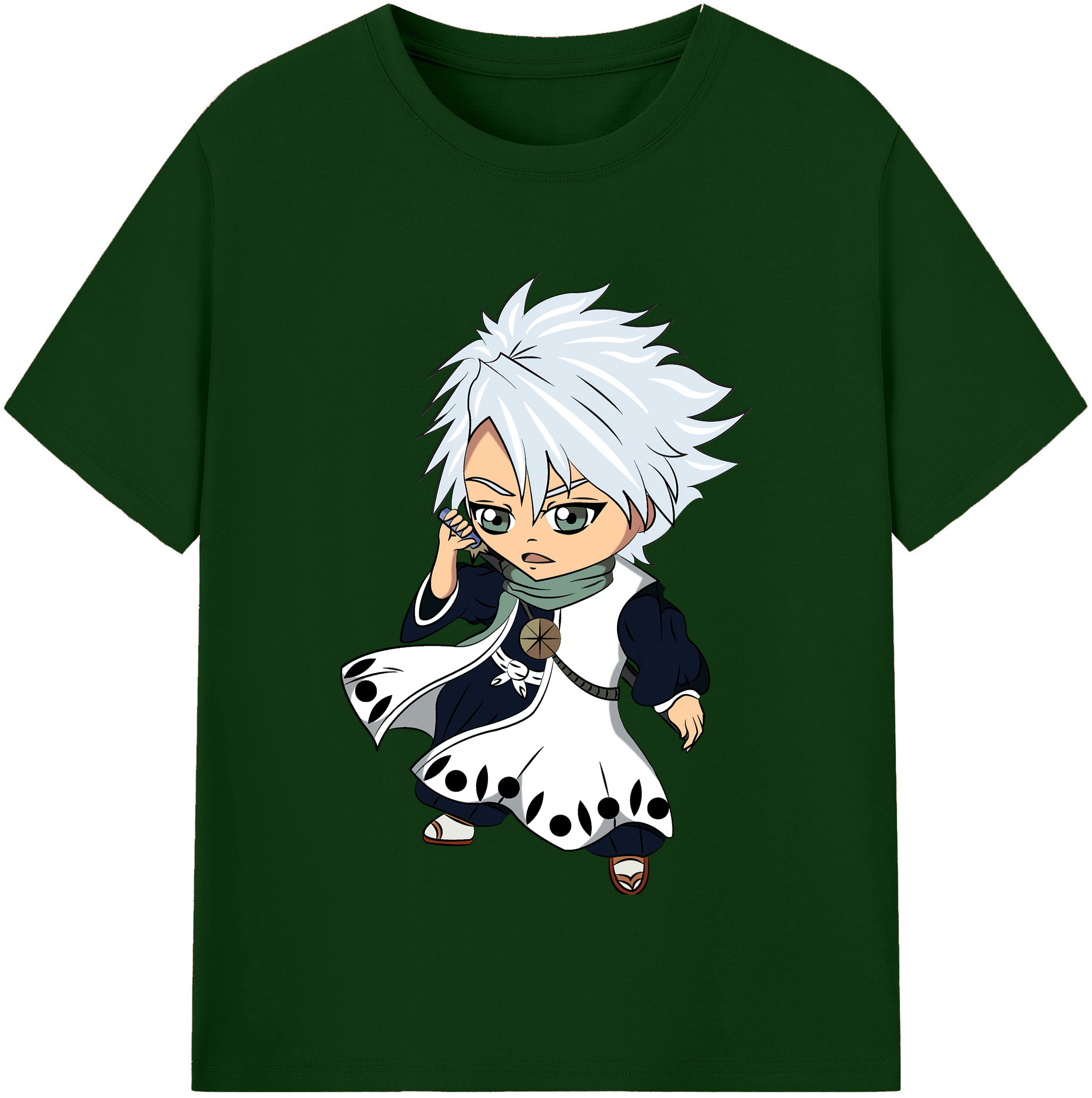 （画像用） ブリーチ 日番谷冬獅郎（ひつがや とうしろう） BLEACH Hitsugaya Toushirou 綿100％半袖Tシャツ（フロントプリント）